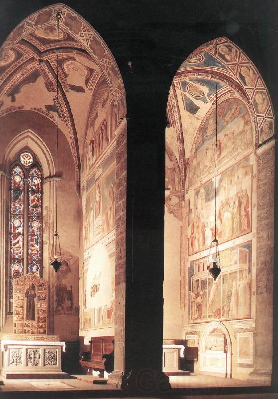 GIOTTO di Bondone View of the Peruzzi and Bardi Chapels fh Spain oil painting art